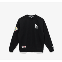 MLB 엠엘비 뉴에라 2023 F/W MLB 쿠퍼스타운 100주년 기념 패치 LA 다저스 맨투맨 블랙 (예약판매 9/20 발송예정)