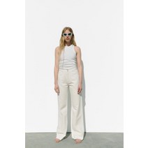 ZARA 자라 TRF 티알에프 하이라이즈 슬렌더진 와이드레그 여성 청바지