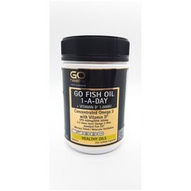 (호주/뉴질랜드) Go Healthy 고헬시 고헬스 하루한알 피시오일 오메가3 EPA DHA 비타민D 200캡슐 Fish Oil 1-A Day + VitaminD 1000 IU
