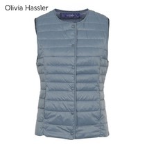 [올리비아하슬러] 경량 구스패딩 조끼