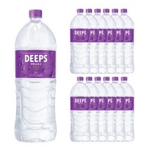 [딥스]해양심층수 딥스골드(경도200) 2L x 12병 프리미엄생수 물 천연미네랄 샘물, 단일속성