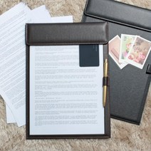 이사님 결재서류 A4 자석클립 가죽 파일판 결재파일 바인더 서류결재