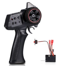 D12 MN D90 MN99S MN86 RC 카 RC 보트용 2 in 1 수신기 ESC가 있는 AX-7S AX7S 2.4G 3CH 송신기 리모컨, 블랙이에요.