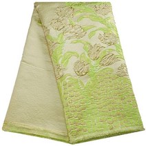 Kalame 자카드 직물 브로케이드 레이스 실크 나이지리아 금박 결혼 F2949, 5african lace fabric_5 야드
