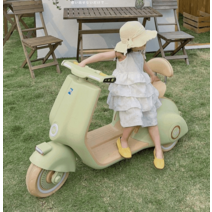 아동 세발 오토바이 전동차 키즈 전기 바이크 리모콘, 녹색