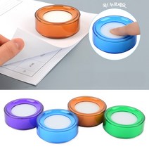 골든트리 스펀지타입 원형 워터 해면기 종이세기 지폐세기 매표 해면기, 랜덤색상, 1개