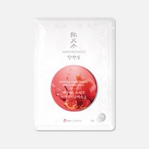한천수 펩타이드&석류 브라이트닝 마스크 1매 미백 보습 주름 마스크팩/보습/주름/탄력, 1개입, 1개