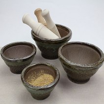 여주 백종원 미니깨갈이 깨절구 미니 절구 마늘다지기 공이포함, 1개