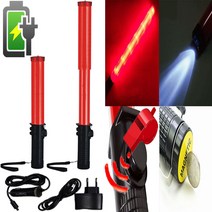 충전식 LED 경광봉 호루라기 신호봉 접이식C (길이최대:50cm 최소:33cm), 1개