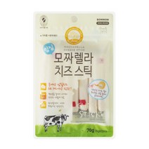 바우와우 임실 모짜렐라 치즈 스틱 70g, 단품