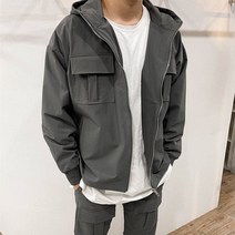 남자 아노락 트레이닝 후드 트레이닝 세트 런닝복 땀복 봄 여름