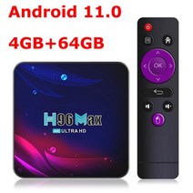 안드로이드 11 TV 박스 H96 Max 4G 램 롬 RK3318 2.4G/5G 듀얼 와이파이 3D 4K HDR 울트라 셋톱 미디어 플, 03 4GB 64GB_02 Eu 플러그