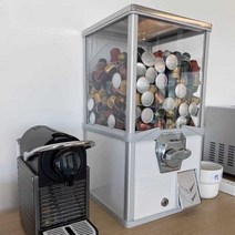 캡슐커피 자동 판매기 보관함 랜덤 사무실 자판기, 빨간색