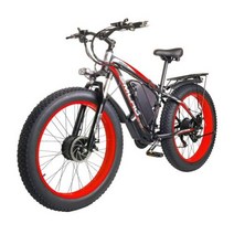 전기 자전거 자토바이 출퇴근 용면세 2000W 듀얼 모터 전기 자전거 Smlro XDC600 프로 산악 Ebike 48V 22.4, [01] One battery, [01] 16AH 2000W, 06 Black Red 6