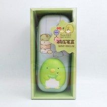 배드바츠마루 스미코구라시 말랑이 스트레스 해소 필통 심플 인플루언서 캐릭터 귀여운 소녀감성 문구함 대용량 캔버스백 헬로키티 산리오 쿠로미 시나모롤 마이멜로디 폼폼푸린, B.스미코구라시 스트레스 해소 필통-그린