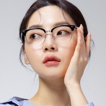 어나더루트 티타늄 안경테 사각 하금테 레트로 메탈콤비 남자 여자 가벼운안경 아시안핏