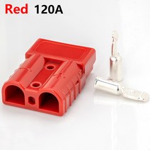 전선연결부품 1PCS 50A /120A /175A 적색/회색 산업용 플러그 전동 지게차 배터리 고전류 퀵 커넥터 전원, Red 120A 1PCS