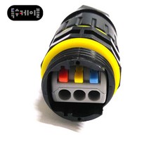 케이블 연결 방수 컨넥터 전선 연장용 복합 3P 외경 9mm + 14mm 이하 전선용