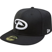 뉴에라 MLB 블랙 화이트 59FIFTY 피티드 캡, Arizona Diamondbacks_7 3/4