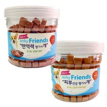 강아지간식 피부영양 한입져키 2종 예절교육 노령견 작은스낵