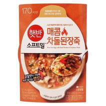 햇반소프트밀 매콤차돌된장죽, 280g, 4개