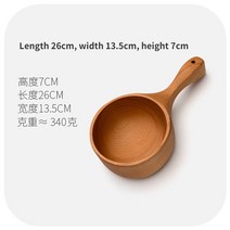 샐러드 볼 요거트 씨리얼 그릭 디저트그릇 우드샐러드보울 긴 손잡이가있는 spciial 모양의 나무 그릇 쌀 그릇 주방 액세서리 그릇 및 접시 식기 휴대용 그릇, g