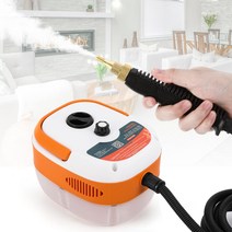 Hapyvergo 고온 증기 세척기 20S 속열 1600W 강력 작동 대용량 물 탱크 105℃ 고온 제균 스팀 클리너 가정용 고압 세척기 주방레인지 후드조리대 등에 적용 110V