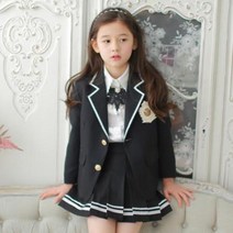 도담도담 젠틀 검정 테니스 치마 아동 여아 스쿨룩 주니어 정장 (자켓+치마)