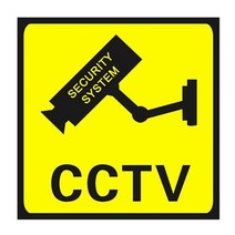 안전 용품 광장 cctv 감시 보안 24 시간 모니터 카메라 경고 스티커 로그인 경고 벽 스티커 방수 lables, 없음