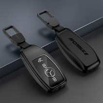 벤츠 키케이스 E클래스 GLE클래스 GLB클래스 열쇠고리 스마트 메탈 풀커버 차키케이스 차키링 차키홀더, A타입-01, 블랙