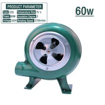 낙엽청소기 무선 대포송풍기 220V 240V 가정용 송풍기 철 바베큐 소형 원심 30W 40W 60W 80W EU 미국 플매트 카펫 매트 러그 어댑터 용 녹색, 03 60W_01 EU