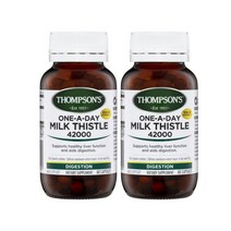 Thompsons Milk Thistle 톰슨 원어데이 밀크씨슬 42000mg 60정 2팩, 2개