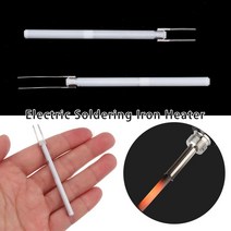 세라믹 전기 솔더 도구 납땜 인두 히터 내부 발열체, 2pcs-100w 짧은 와이어