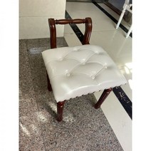 프렌치스타일 원목 화장대의자 스툴 패브릭 화장대 안락 의자, 13