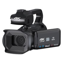 방송용카메라 전문가용 캠코더 유튜브 4k, 패키지2 64g 조명 배터리 1개+등등, 검은 색