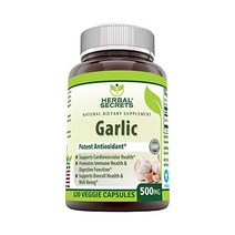 멀티비타민 Herbal Secrets Garlic 500 mg 120 Veggie Capsules