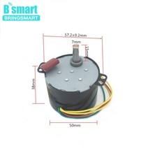 1 마력 모터 Bringsmart 50ktyz ac 동기 24220v cwccw 미니 기어 50rpm 영구 자석 저속 감속기, 24v 30rpm