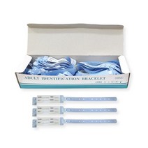 100p 이노밴드 손목 네임 밴드 환자인식팔찌 성인용 사무실 병원침대 자세 가정간호, 블루