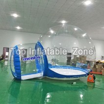 풍선 버블 하우스 3m4m5m 야외 에어 로그 캐빈 하우스 캠핑 투명 이글루 돔 클리어 버블 풍선 텐트, 3m, 1