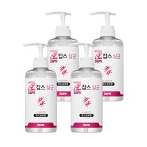 잡스 세니타이저겔 500ml 손소독제 식약처 공식허가제품, 4개