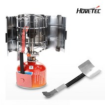 휴브텍 휴대용 가스 히터+열전도판 캠핑 버너 겸용, 기본