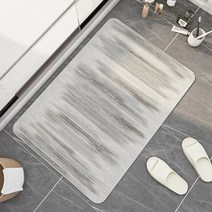 Z3JC 테크노 천 쿠션 흡수 매트 화장실 입구 매트 심플 미끄럼 방지 욕실 발 매트 寂 적풍 화장실 카펫, 80x120cm개, Z3JC 4