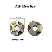 Chainsaw 6 Tooth Gear Gasket Metal For 5016 전기 체인 톱 스프로킷 Teeth 앵글 그라인더, 3D