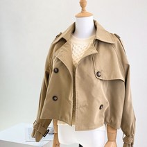 온나125 / 라빈 크롭 트렌치 자켓 2color 간절기 아우터 클래식