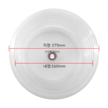 홀쏘 목공 천장 천정 석고 보드 시멘트 벽 구멍 뚫기 천공 먼지 분진 커버 구멍 드릴링, 직경 175MM 기본