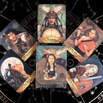 Lo Scarabeo Pre-Raphaelite Tarot Bright 78-카드 데크 더 지침을 가져다 줄 것이다 당신의 생활 점술 게임 장난감 재산, [06] Angels Ancestors