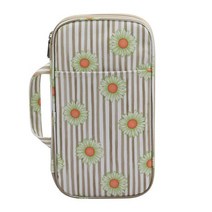 대바늘케이스 뜨개질 바늘 파우치 케이스 빈 원형 보관 가방 다른 가위 눈금자 후크 재봉 액세서리, 노란색