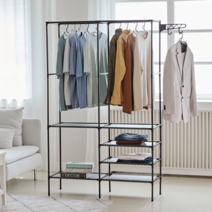 워나던 철제 무볼트 선반 행거, 블랙