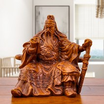 관우상 관공 독서상 부의 신 조각 관우 입상 수지 공예 거실 사무실 홈 데코 장식품 선물, 한개옵션0