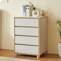 4단 유아 서랍장 아기옷 수납장 속옷 아기옷장 500, 크림화이트